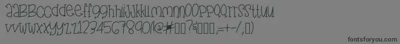 FunFragment Font – Black Fonts on Gray Background