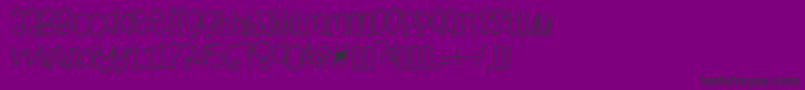 FunFragment Font – Black Fonts on Purple Background