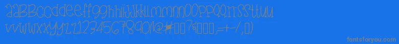 En savoir plus sur la police FunFragment Police FunFragment – polices grises sur fond bleu