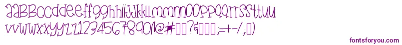 FunFragment Font – Purple Fonts on White Background