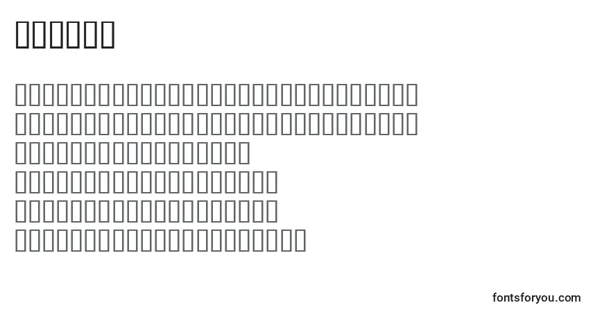 Schriftart Helix6 – Alphabet, Zahlen, spezielle Symbole