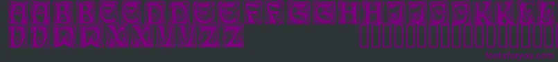 Festooncapsssk Font – Purple Fonts on Black Background