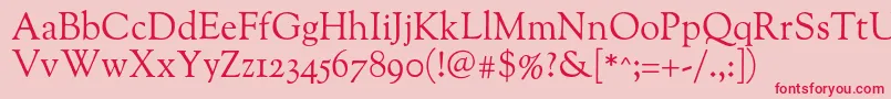 Шрифт Oflgoudystm – красные шрифты на розовом фоне