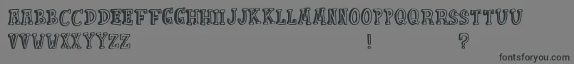 PunkinPie Font – Black Fonts on Gray Background