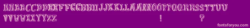 PunkinPie Font – Pink Fonts on Purple Background