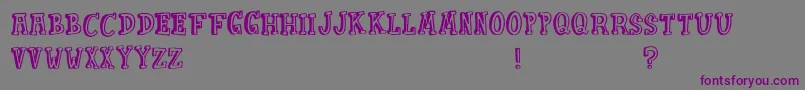 PunkinPie Font – Purple Fonts on Gray Background