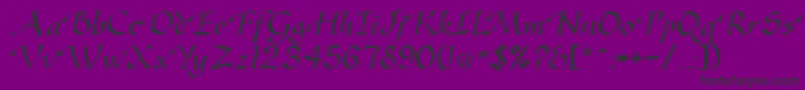 GreenfordRegularDb Font – Black Fonts on Purple Background