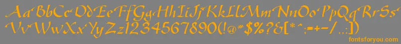 More about GreenfordRegularDb Font GreenfordRegularDb Font – Orange Fonts on Gray Background