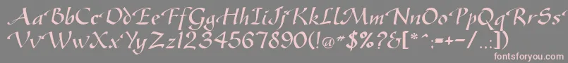 More about GreenfordRegularDb Font GreenfordRegularDb Font – Pink Fonts on Gray Background