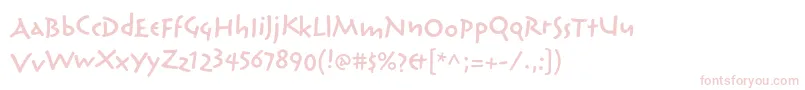ReliqstdSemiboldextactive Font – Pink Fonts on White Background