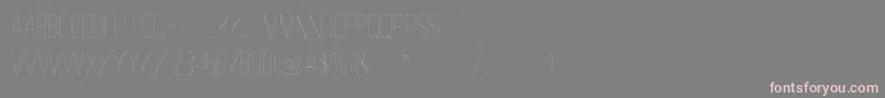 OstrichSansLight Font – Pink Fonts on Gray Background