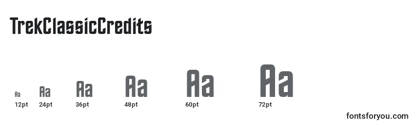 TrekClassicCredits Font Sizes