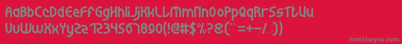 WijayaFresh Font – Gray Fonts on Red Background