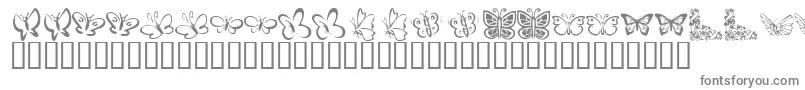 Fonte KrButterflies – fontes cinzentas