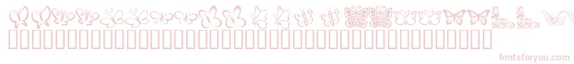 KrButterflies Font – Pink Fonts