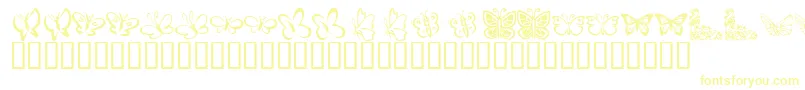 KrButterflies Font – Yellow Fonts