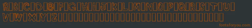 BullyBoys Font – Brown Fonts on Black Background