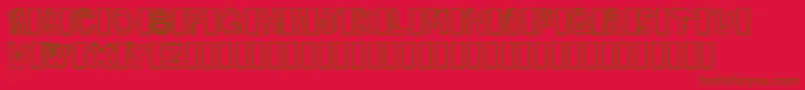 BullyBoys Font – Brown Fonts on Red Background