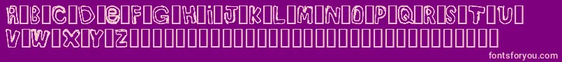 BullyBoys Font – Pink Fonts on Purple Background