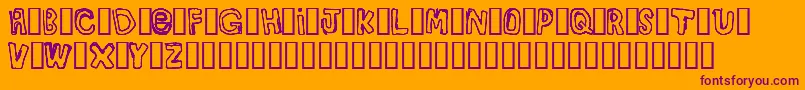 BullyBoys Font – Purple Fonts on Orange Background