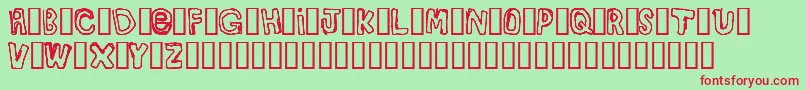 BullyBoys Font – Red Fonts on Green Background