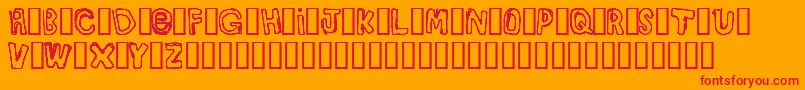 BullyBoys Font – Red Fonts on Orange Background
