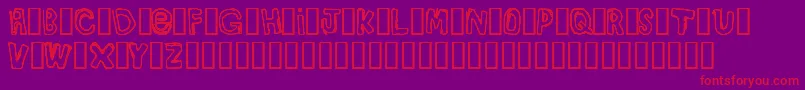 BullyBoys Font – Red Fonts on Purple Background