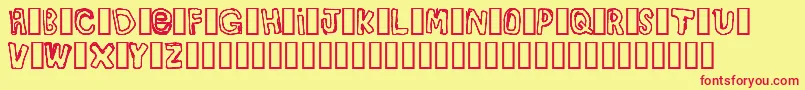 BullyBoys Font – Red Fonts on Yellow Background