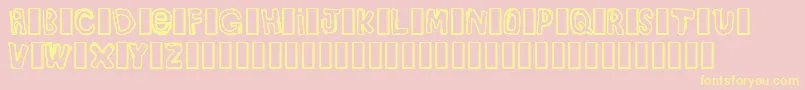 BullyBoys Font – Yellow Fonts on Pink Background