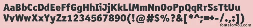 Officinasansblackc Font – Black Fonts on Pink Background