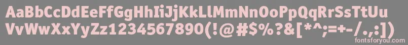 Officinasansblackc Font – Pink Fonts on Gray Background