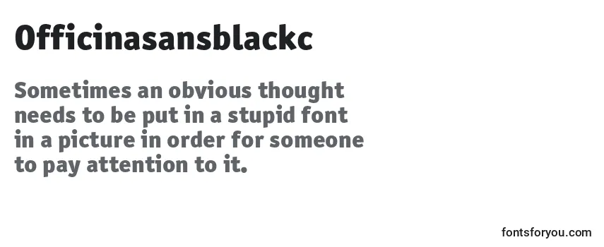 Review of the Officinasansblackc Font