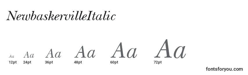 NewbaskervilleItalic Font Sizes