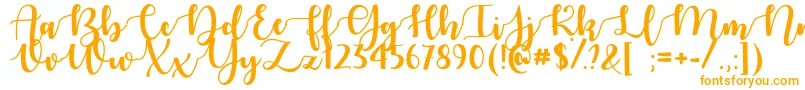 AutumnInNovember Font – Orange Fonts on White Background