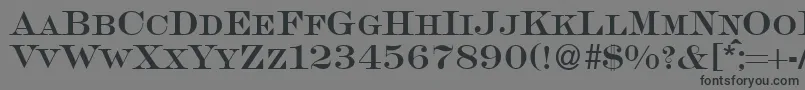 SalingersmcRegularDb Font – Black Fonts on Gray Background