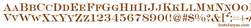 SalingersmcRegularDb Font – Brown Fonts on White Background