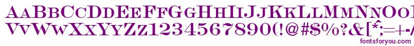 SalingersmcRegularDb Font – Purple Fonts on White Background