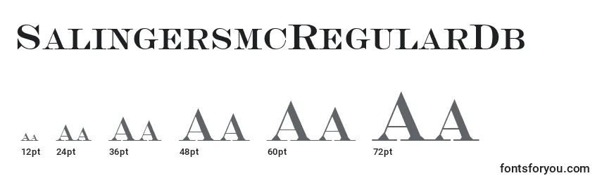Größen der Schriftart SalingersmcRegularDb