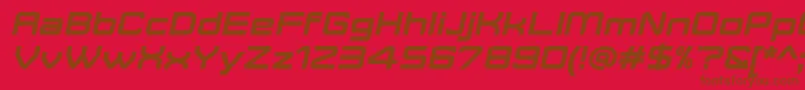 MoveXBoldItalicDemo Font – Brown Fonts on Red Background