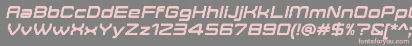 MoveXBoldItalicDemo Font – Pink Fonts on Gray Background