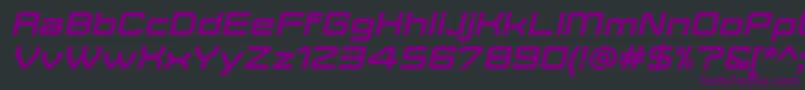 MoveXBoldItalicDemo Font – Purple Fonts on Black Background