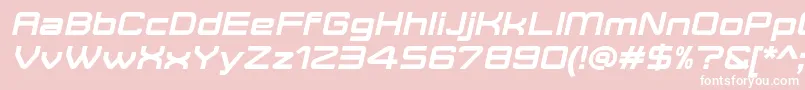 MoveXBoldItalicDemo Font – White Fonts on Pink Background