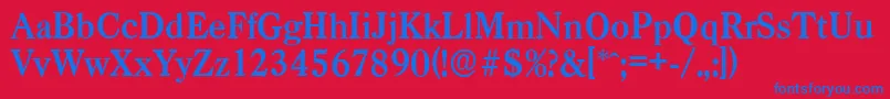 More about CasadserialBold Font CasadserialBold Font – Blue Fonts on Red Background