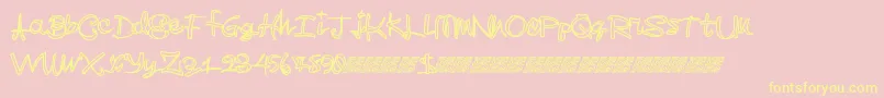 More about Madskilz Font Madskilz Font – Yellow Fonts on Pink Background