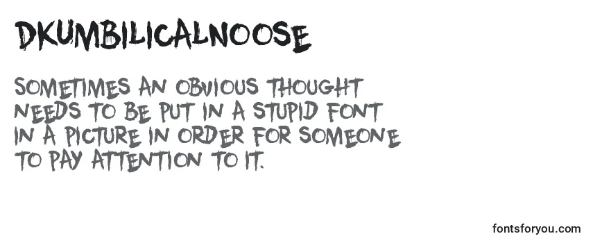 Review of the DkUmbilicalNoose Font