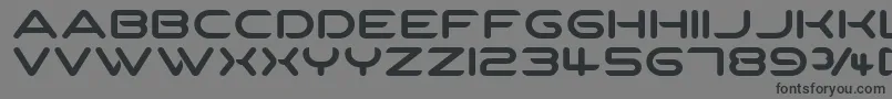 SpartakusRound Font – Black Fonts on Gray Background