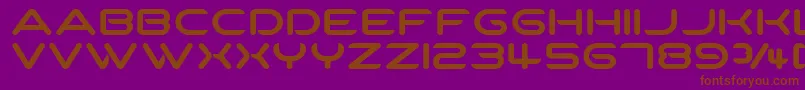 SpartakusRound Font – Brown Fonts on Purple Background