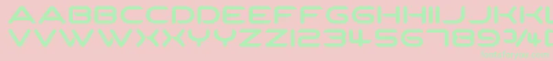 SpartakusRound Font – Green Fonts on Pink Background