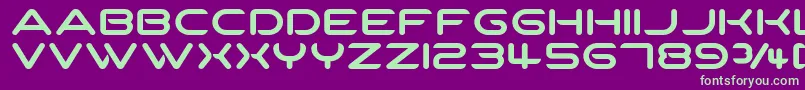 SpartakusRound Font – Green Fonts on Purple Background