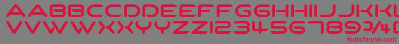 SpartakusRound Font – Red Fonts on Gray Background